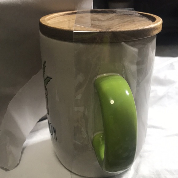 RAE DUNN PLANT MOM CACTUS WITH Cellar Lid Mug Coffee Tea Mug - Picture 5 of 5